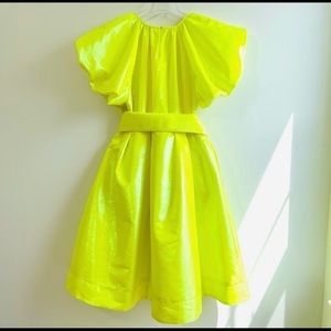Limited Edition Christopher John Rogers x Target Neon Puff Sleeve Volume Dress!